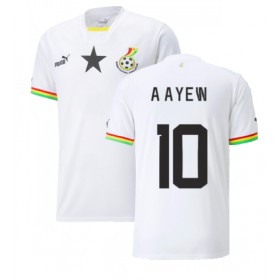 Herren Fußballbekleidung Ghana Andre Ayew #10 Heimtrikot WM 2022 Kurzarm